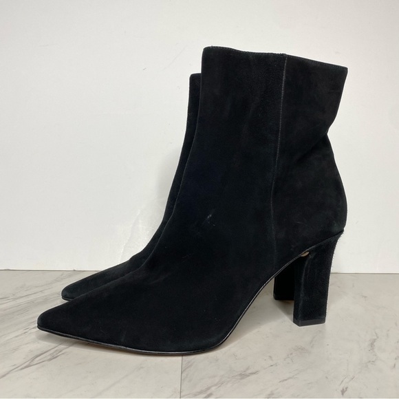 Botkier Natalie Black Suede Pointy Toe Bootie 10M - Picture 14 of 14
